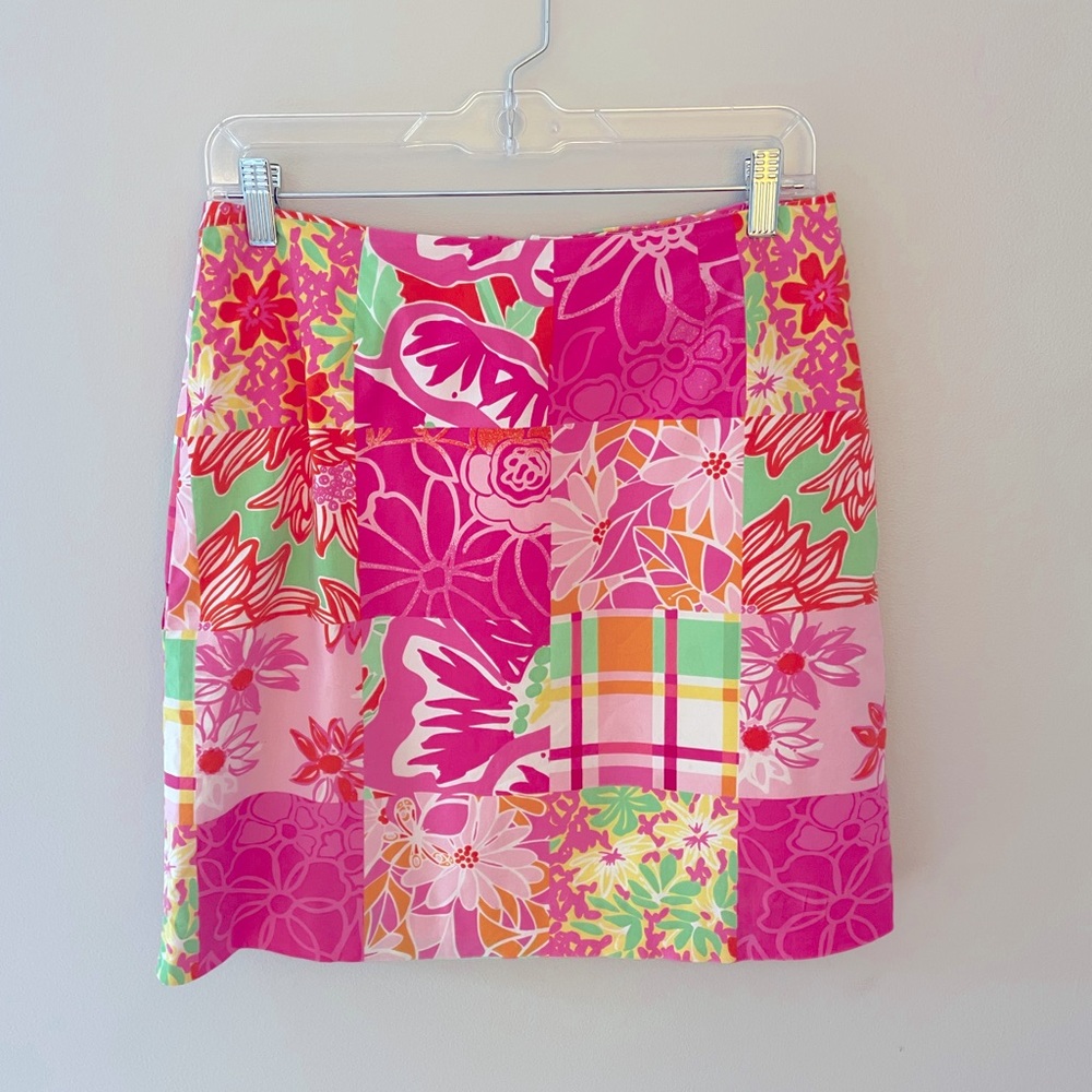 Lilly Pulitzer patchwork skirt, size 4